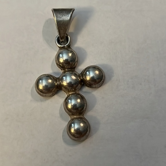 Taxco!!! Adorable puffy beaded earhooks and pendant - Picture 4 of 8